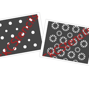Two-Part Sunflower Stencil SVG File