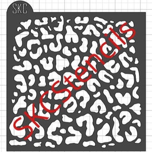 Cheetah Print Stencil SVG File