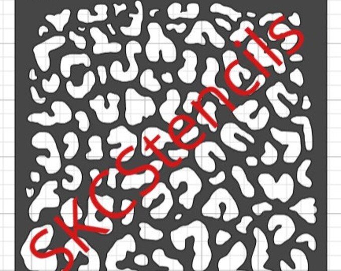 Cheetah Print Stencil SVG File - Etsy