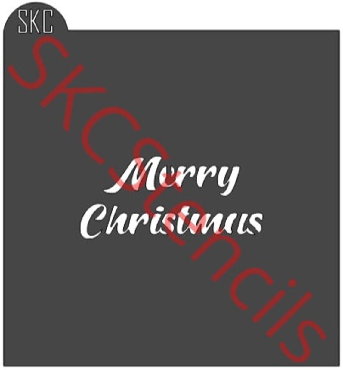 Merry Christmas Stencil SVG - Etsy