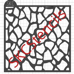 Giraffe Print Stencil SVG File