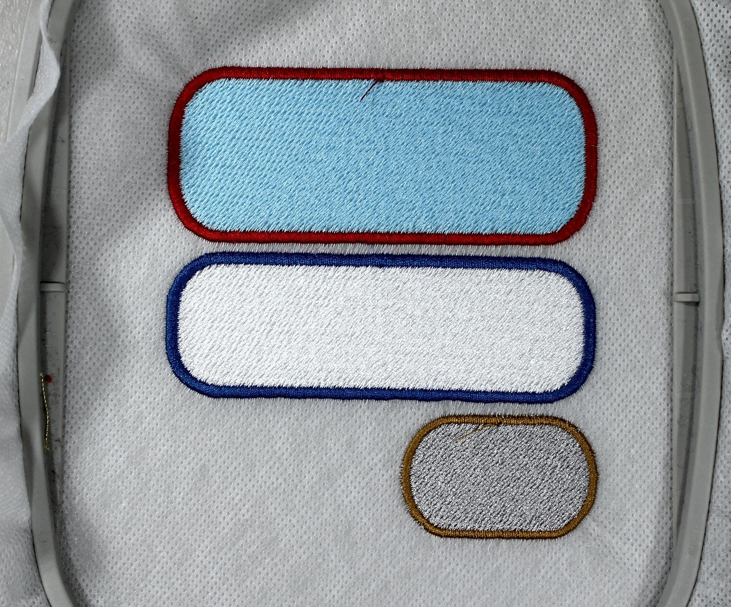 Blank Name Patches FSL Machine Embroidery Design 3 sizes Etsy