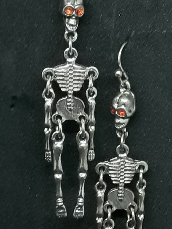 skeleton earrings