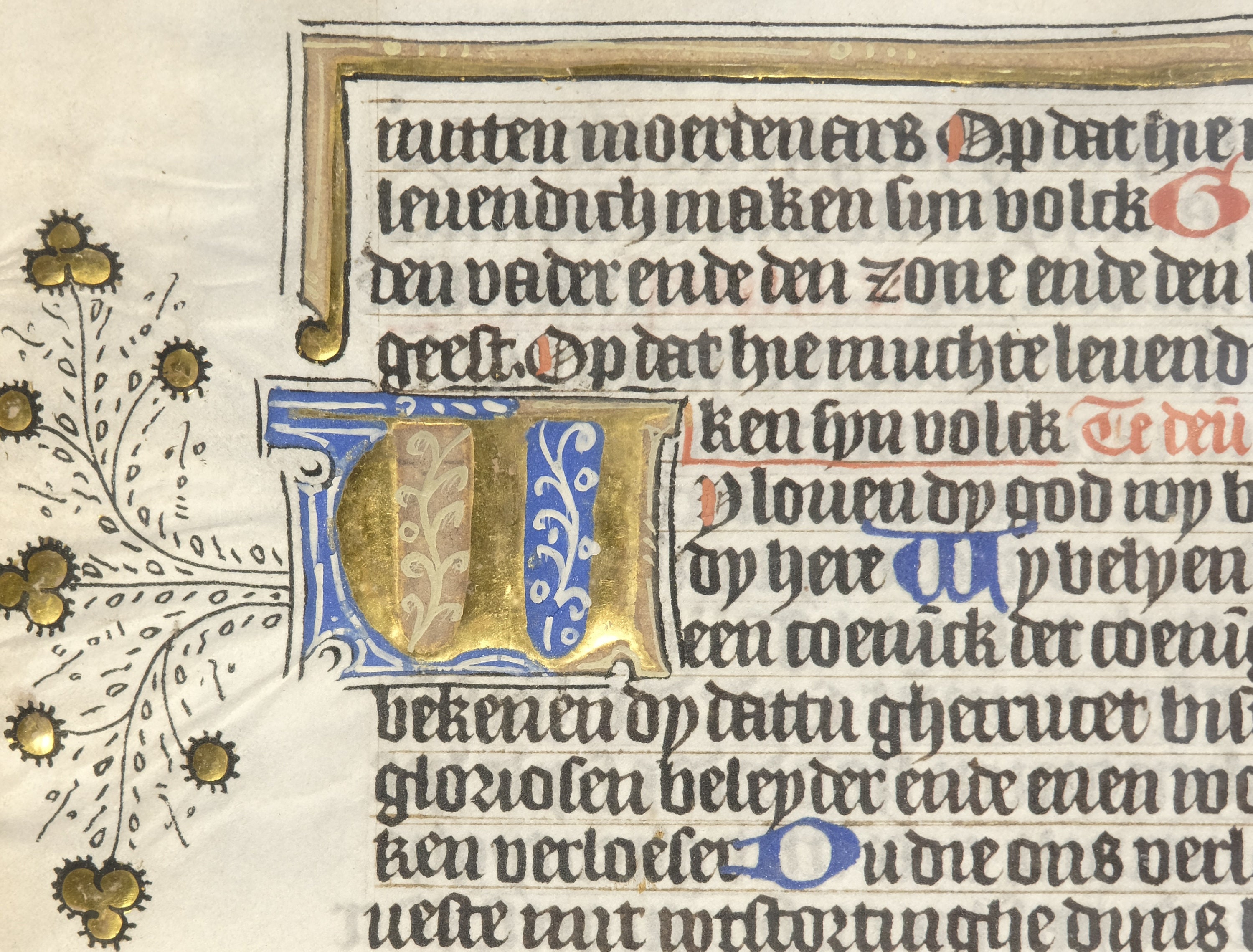 Old Dutch Script 15th Century Manuscript Leaf Dutch on Vellum framed - Etsy