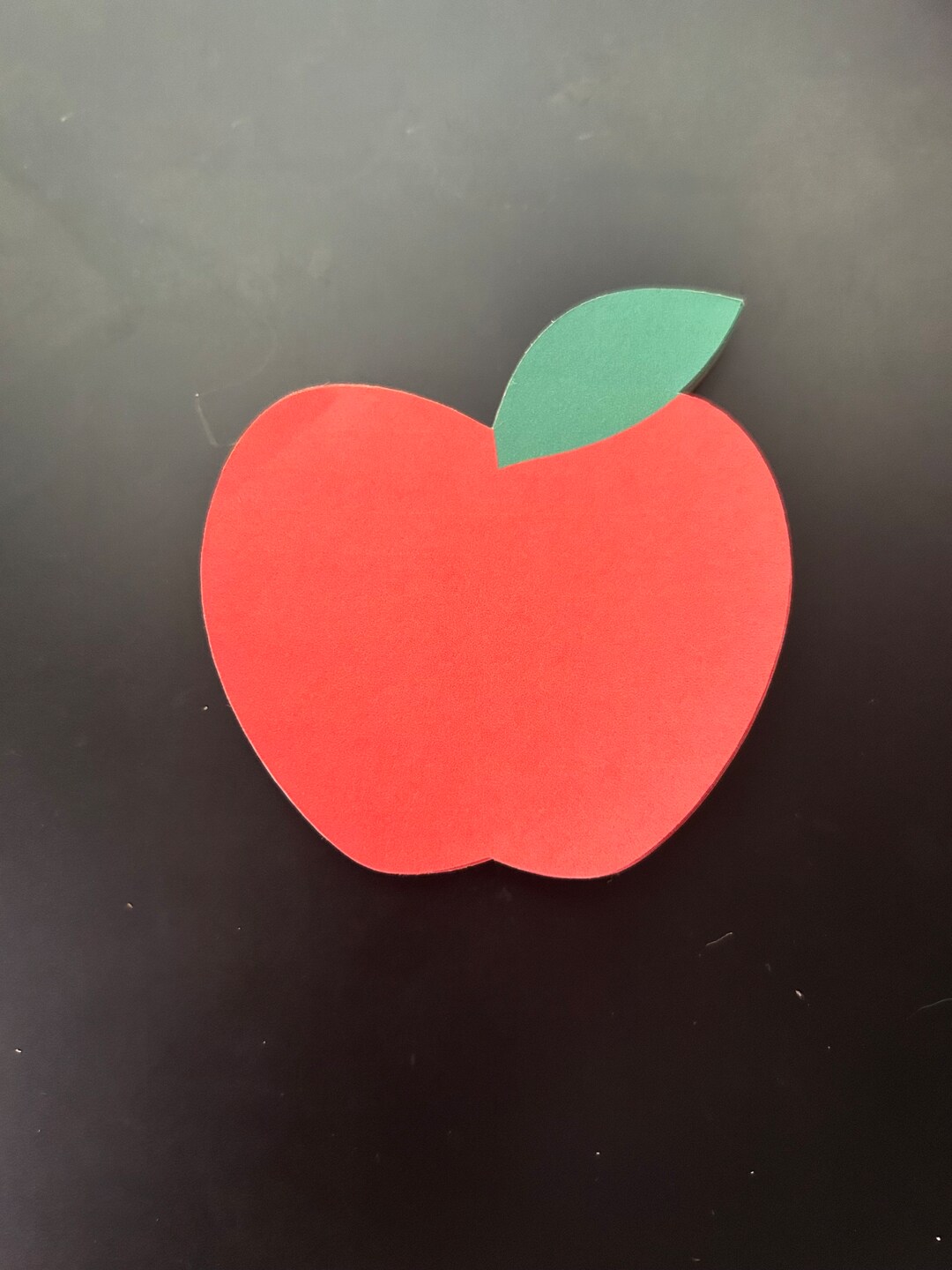 Red Apple Shaped Notepad Handmade Fruit Memo Pad Teacher Gift ...