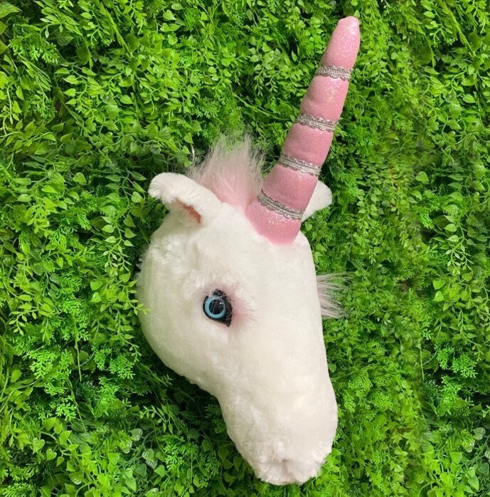 unicorn head plush