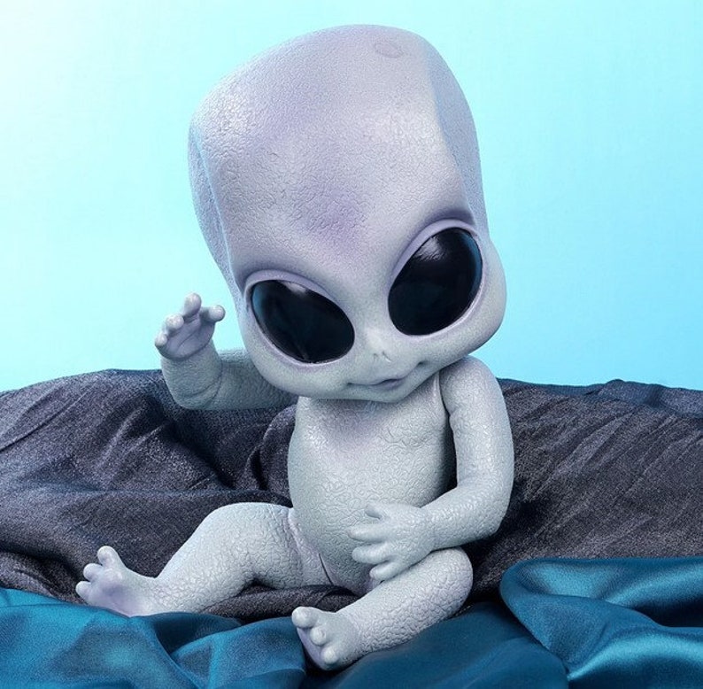 14 Inch Realistic Reborn Baby Alien Doll Hand-detailed Painted | Etsy