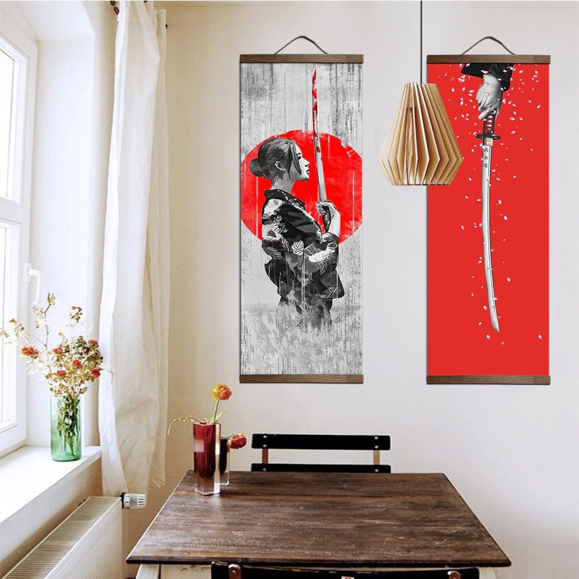 Decoration painting Hanging scroll Canvas posters wall art Etsy