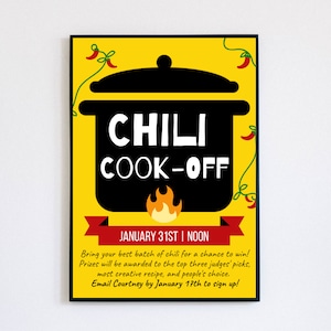 Chili Cook-Off Individualisierbarer Event Flyer