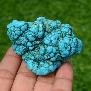 452.75 Carat Natural Turquoise Rough Stone Raw Turquoise Gemstone Blue Green Turquoise for Jewelry Making, Healing Crystal