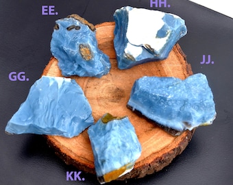 Rare Blue Opal Rough Stone, Natural Big Size Raw Healing Chakra Balancing, Natural Owyhee Opal Gemstone