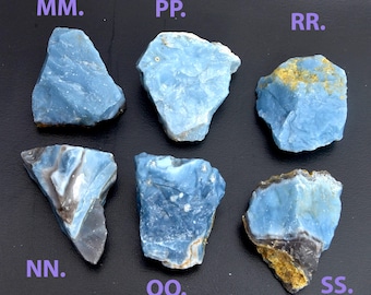 Rare Blue Opal Rough Stone, Natural Big Size Raw Healing Chakra Balancing, Natural Owyhee Opal Gemstone