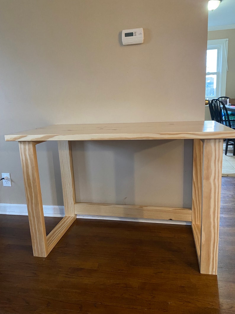 Modern Rustic Desk Natural Pine Etsy