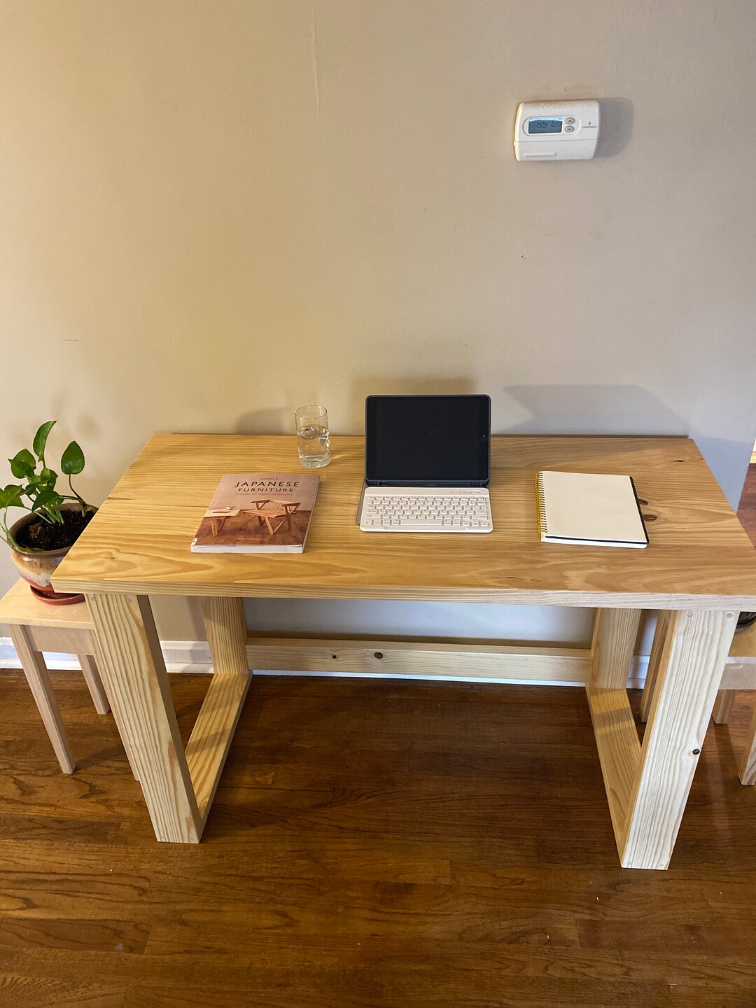 Modern Rustic Desk Natural Pine - Etsy