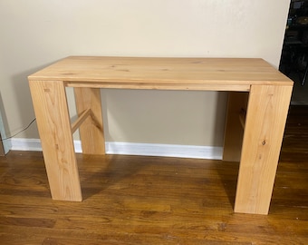 Modern Rustic Natural Wood Writing Desk