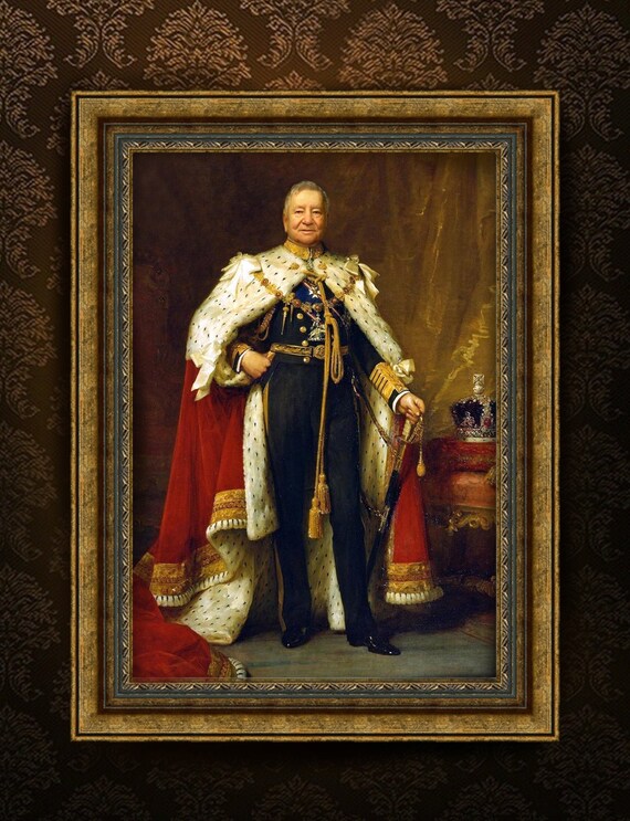 Custom Royal Portrait for Him Historical Portrait | Etsy