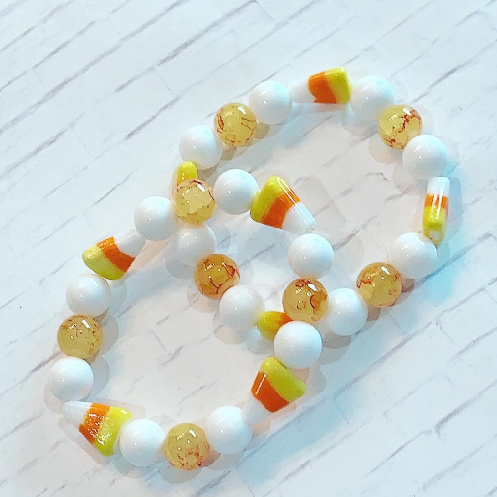 Candy corn bracelet Etsy