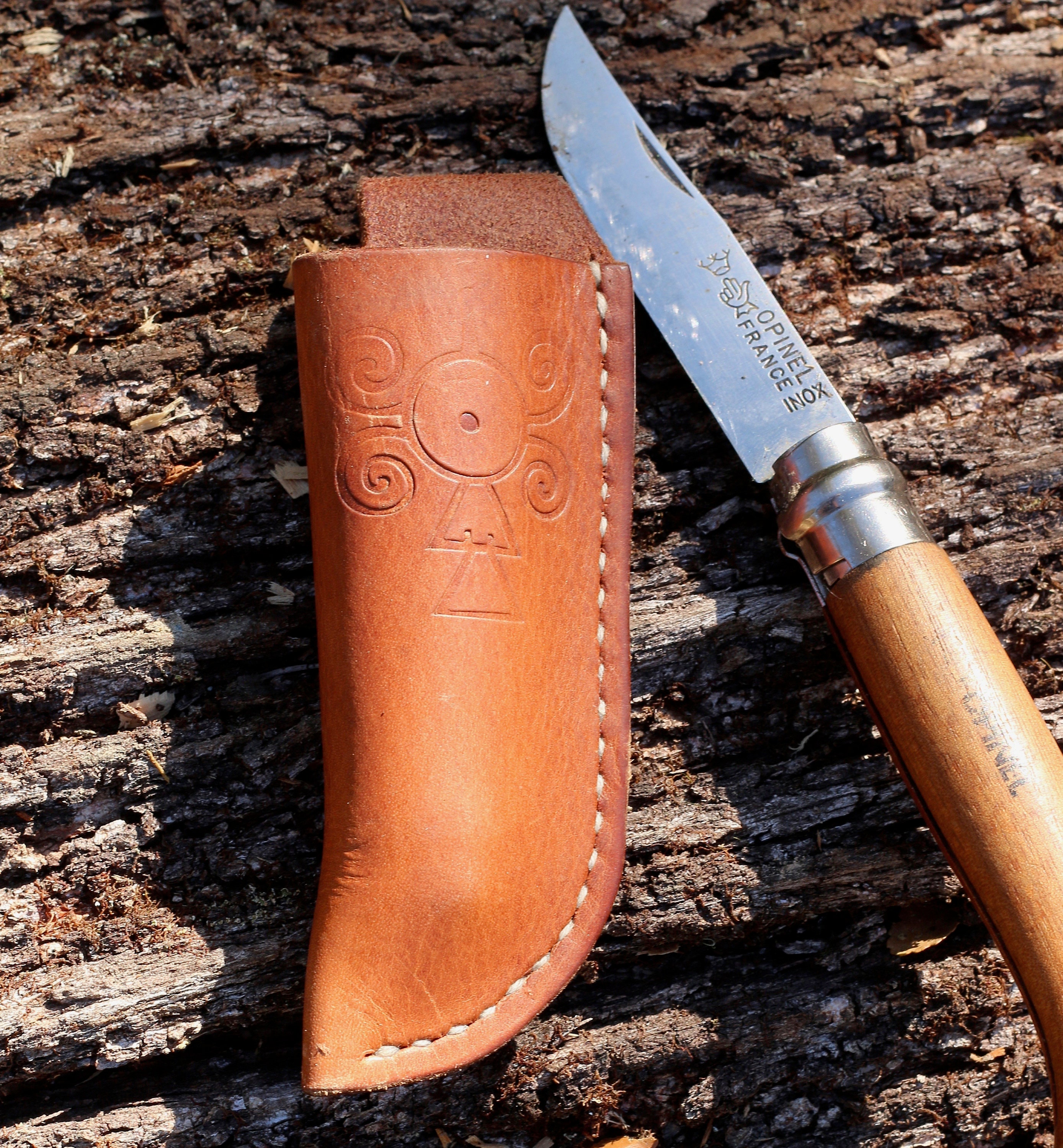 Leather 8 Opinel Knife Sheath Etsy