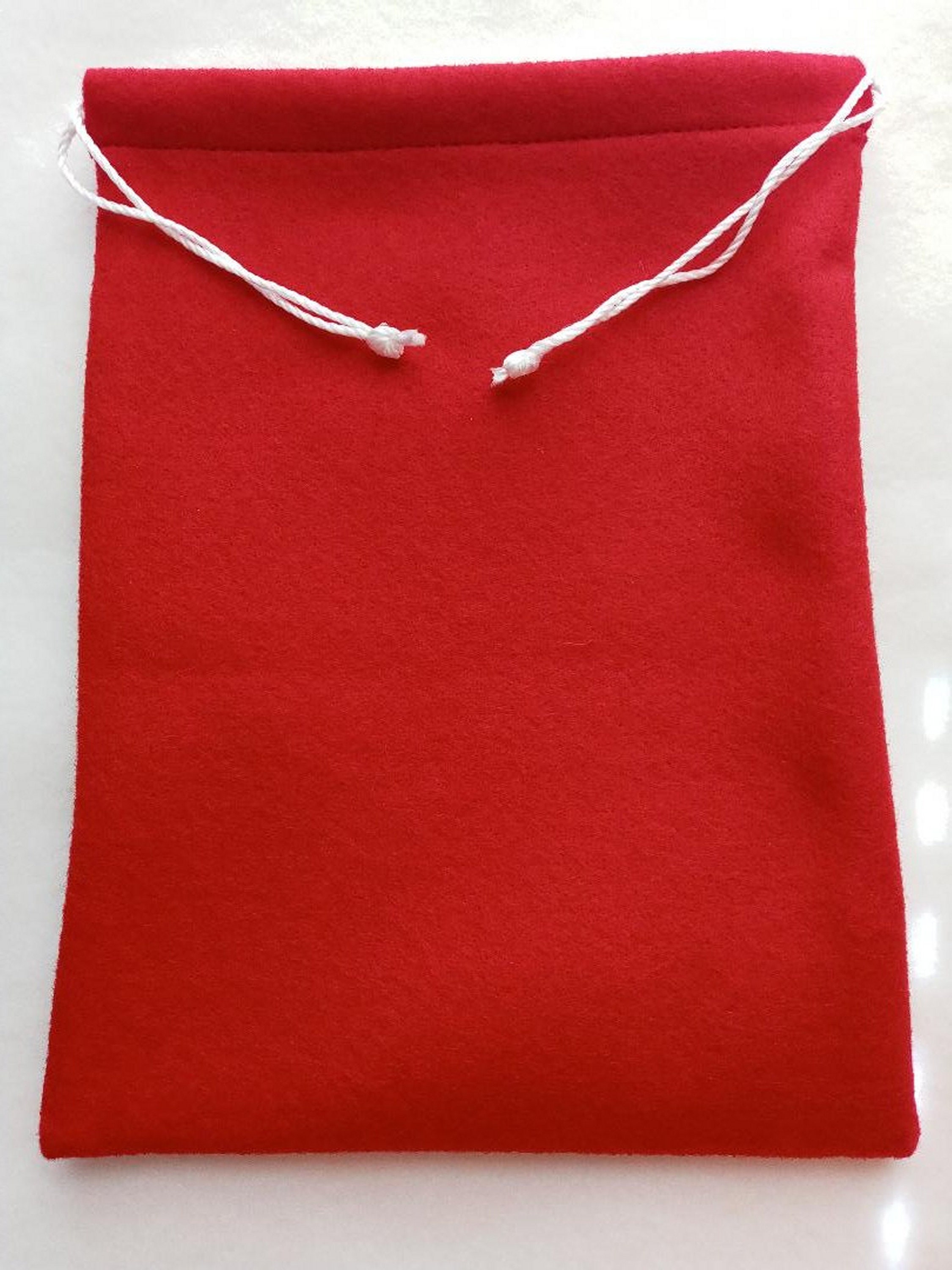Three Bags 8 X 10 Red Felt Drawstring Bag. Etsy