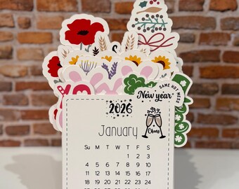 2026 Seasonal Desktop Calendar, Holiday Calendar