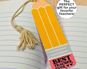 Pencil Bookmark with Tassel - Teacher Appreciation Gift