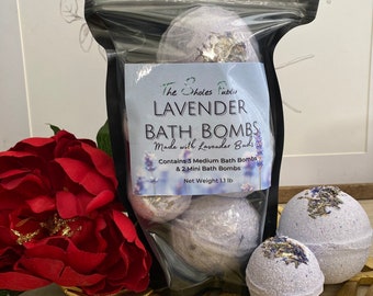 Bombas de baño de lavanda