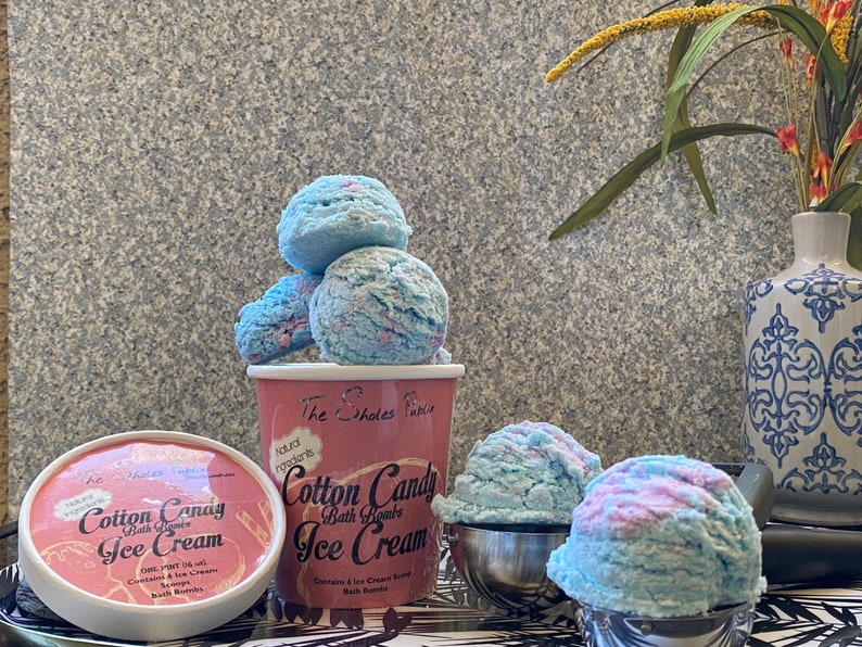 Cotton Candy Ice Cream Bath Bombs image 1