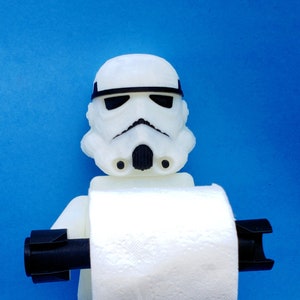 Star Wars Stormtrooper Toilet Paper Holder 3D Printed Star Wars Lover Galactic Empire Star Wars Bathroom TP Holder image 4