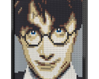Pixel Art - Young Magician- Lego Style - Kit - 2304 Pieces - Wall Art - Fun Activity