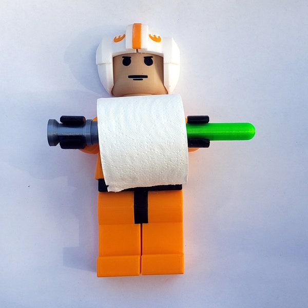 Luke Skywalker Toilet Paper Holder | Star Wars | TP Holder | 3D Printed | Kids Bathroom Decor | 3D Room Decor