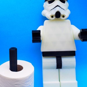 Star Wars Stormtrooper Toilet Paper Holder 3D Printed Star Wars Lover Galactic Empire Star Wars Bathroom TP Holder image 3