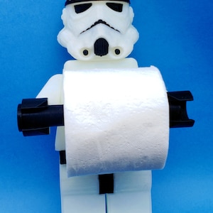 Star Wars Stormtrooper Toilet Paper Holder 3D Printed Star Wars Lover Galactic Empire Star Wars Bathroom TP Holder image 7