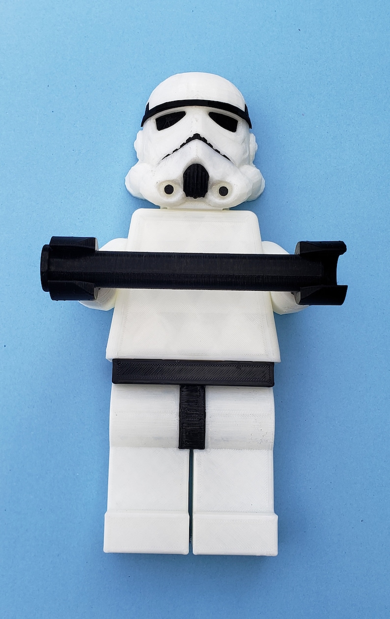 Star Wars Stormtrooper Toilet Paper Holder 3D Printed Star Wars Lover Galactic Empire Star Wars Bathroom TP Holder image 5