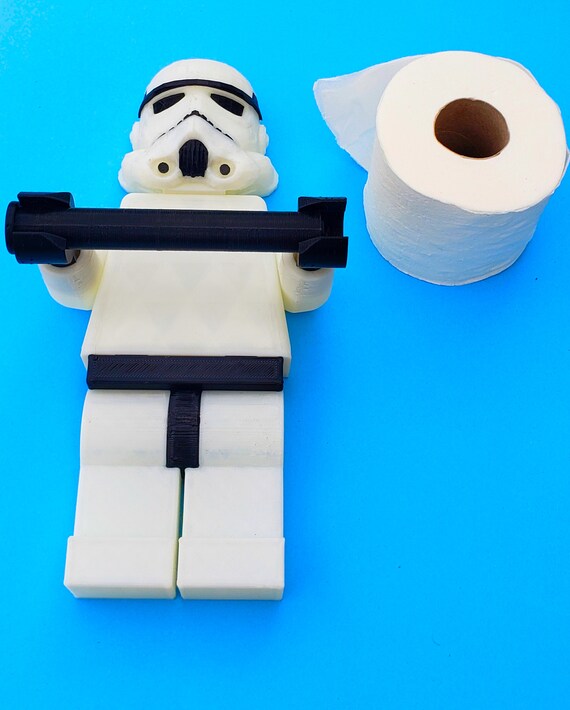 Star Wars Stormtrooper Toilet Paper Holder 3D Printed Star Wars Lover  Galactic Empire Star Wars Bathroom TP Holder 