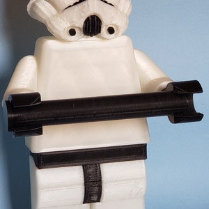 Star Wars Stormtrooper Toilet Paper Holder 3D Printed Star Wars Lover Galactic Empire Star Wars Bathroom TP Holder image 2