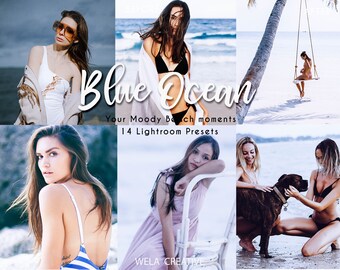 Blue Ocean Lightroom Mobile IG Presets | Beach Filter For Instagram | Blue Ocean Mobile Presets | Aesthetic Ocean Vibe Filter for Influencer