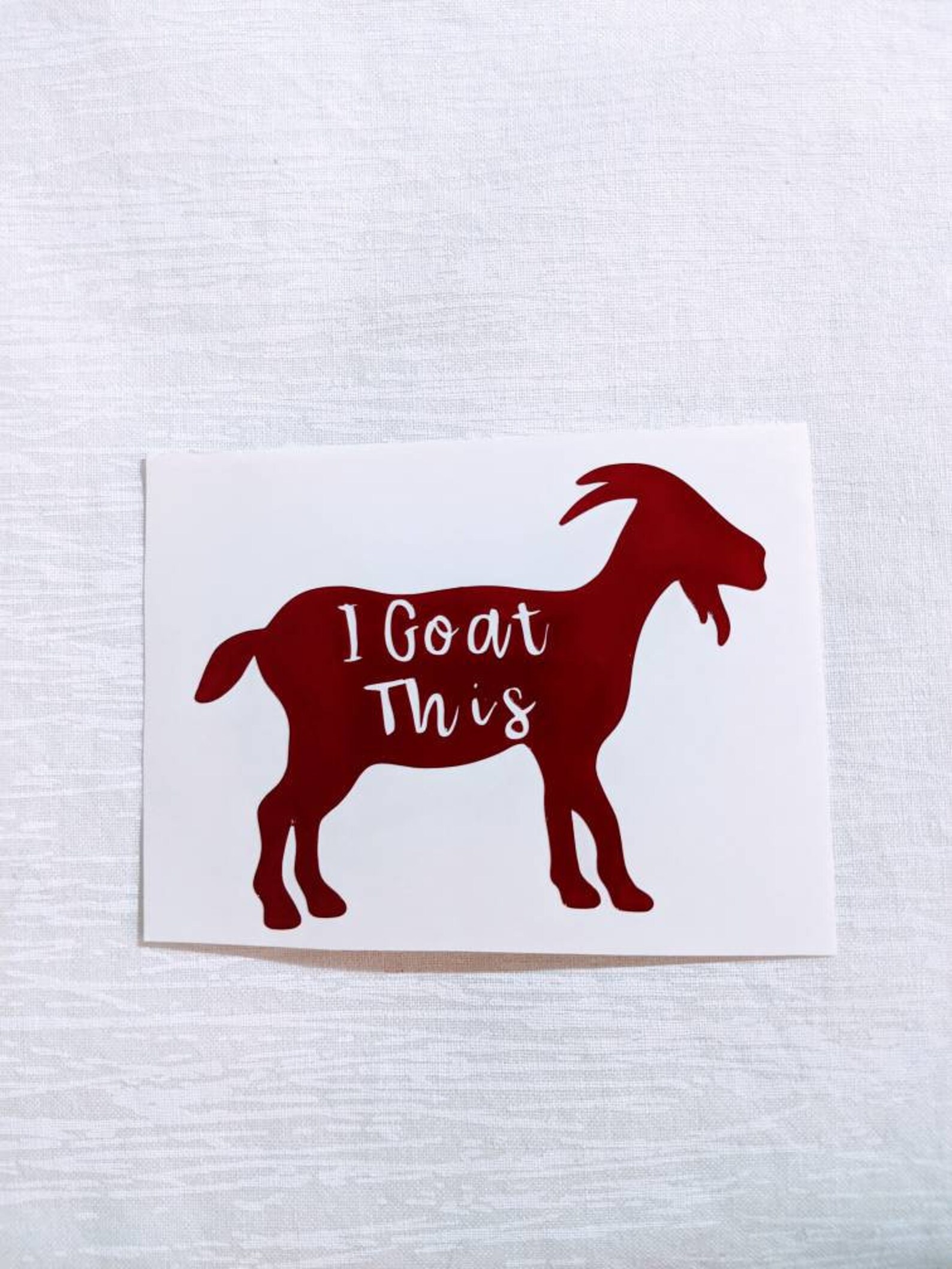 Funny Goat Vinyl Decal DECAL ONLY I Goat This Country - Etsy