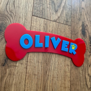 Paw Acrylic Name Sign