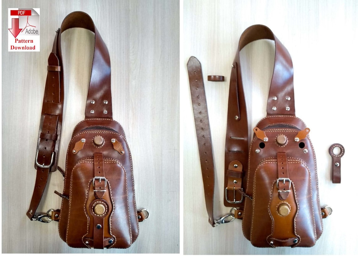 Pattern PDF leather Sling Bag Etsy