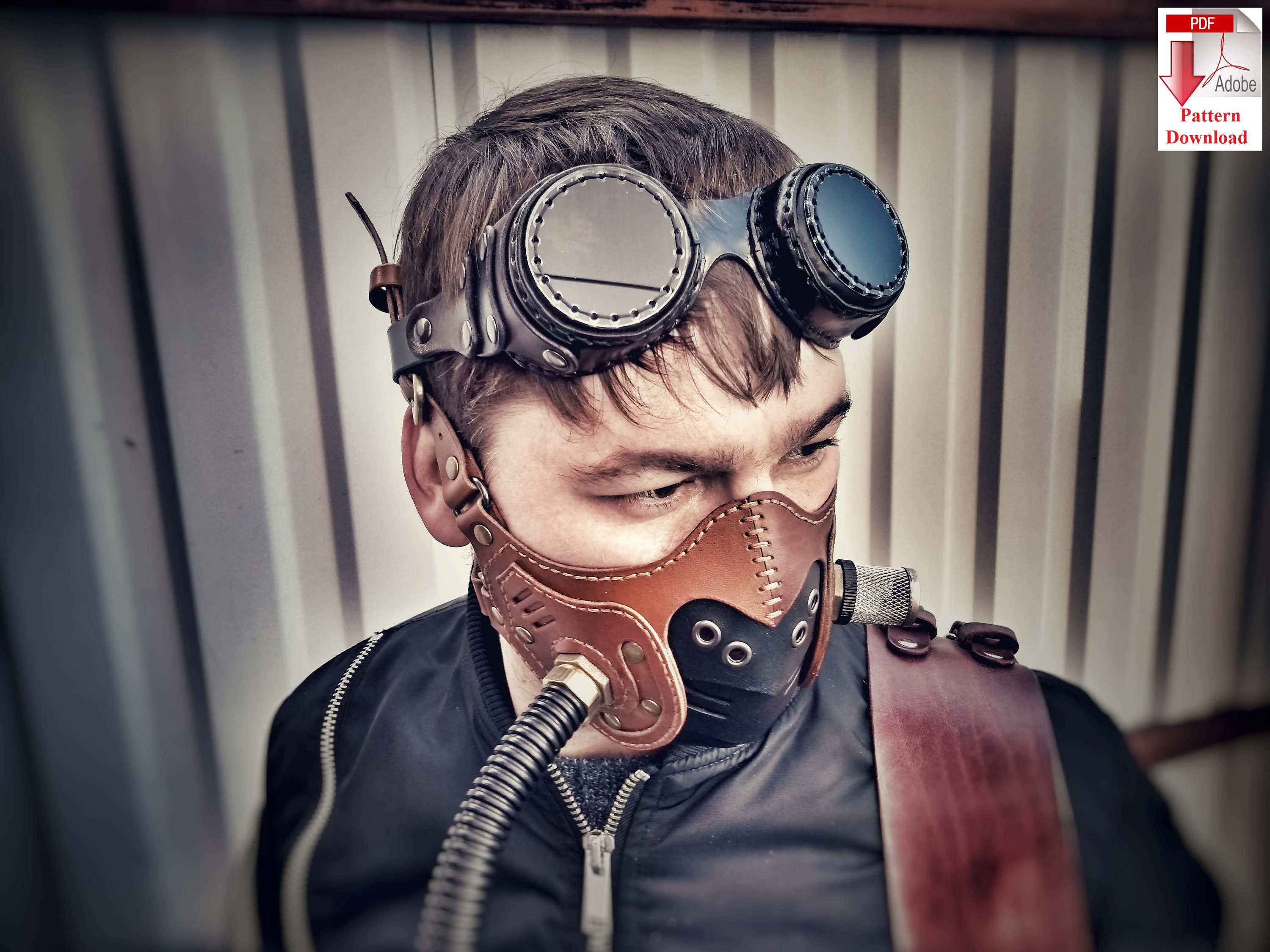 Pattern PDF leather Steampunk/Dieselpunk goggles/glasses Etsy
