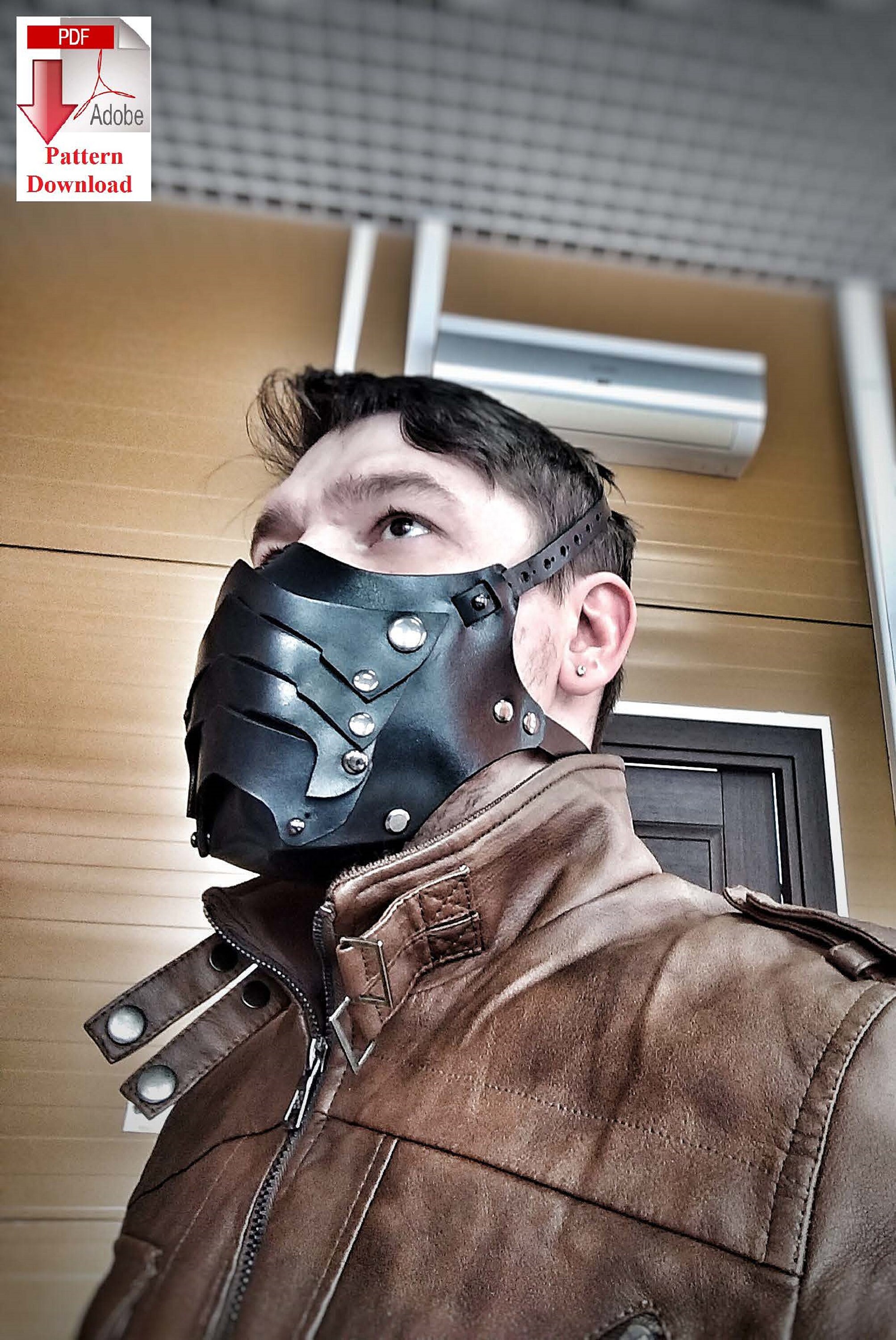 Pattern PDF Leather Biker Mask Etsy Canada