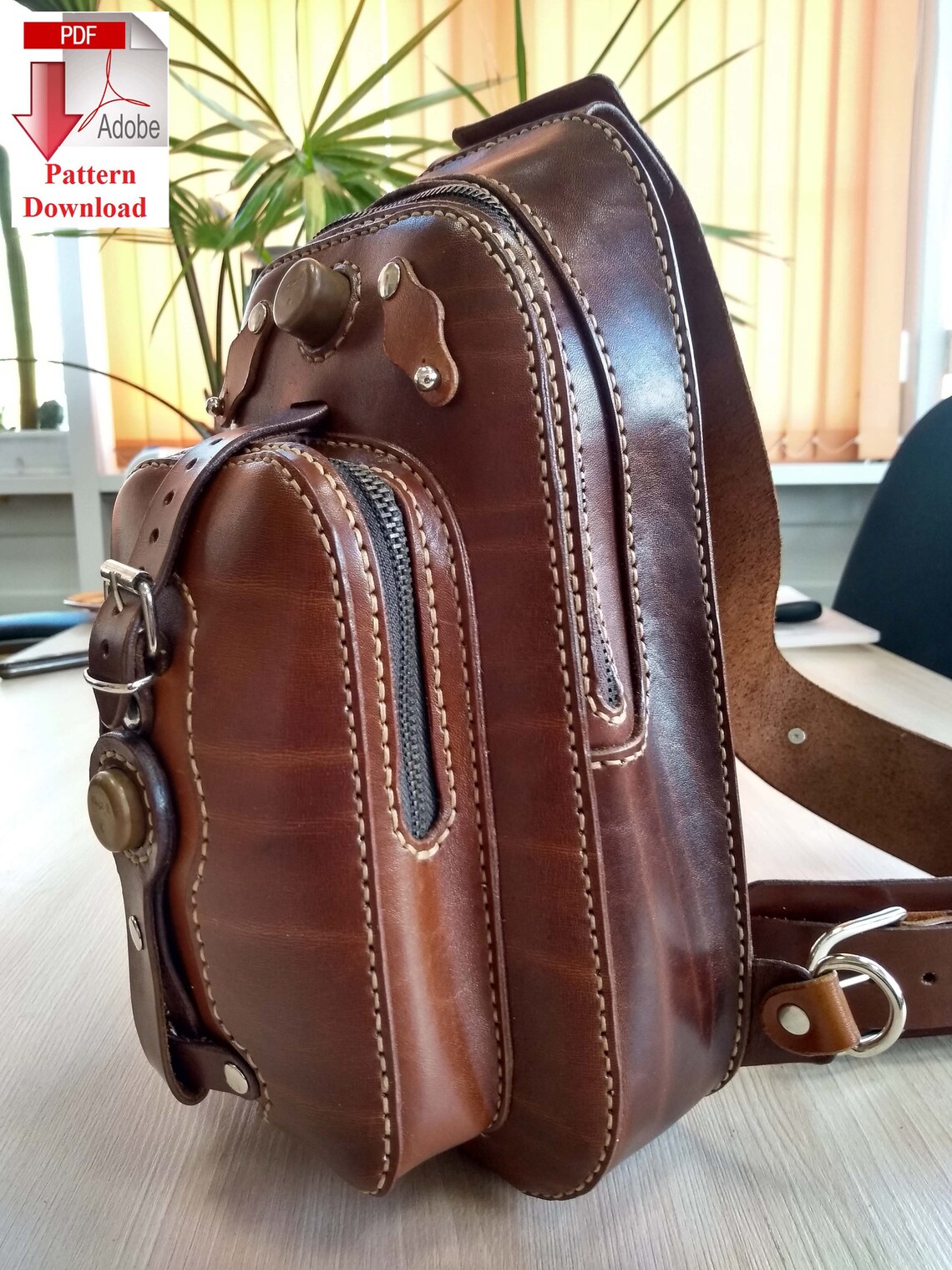 Pattern PDF leather Sling Bag Etsy