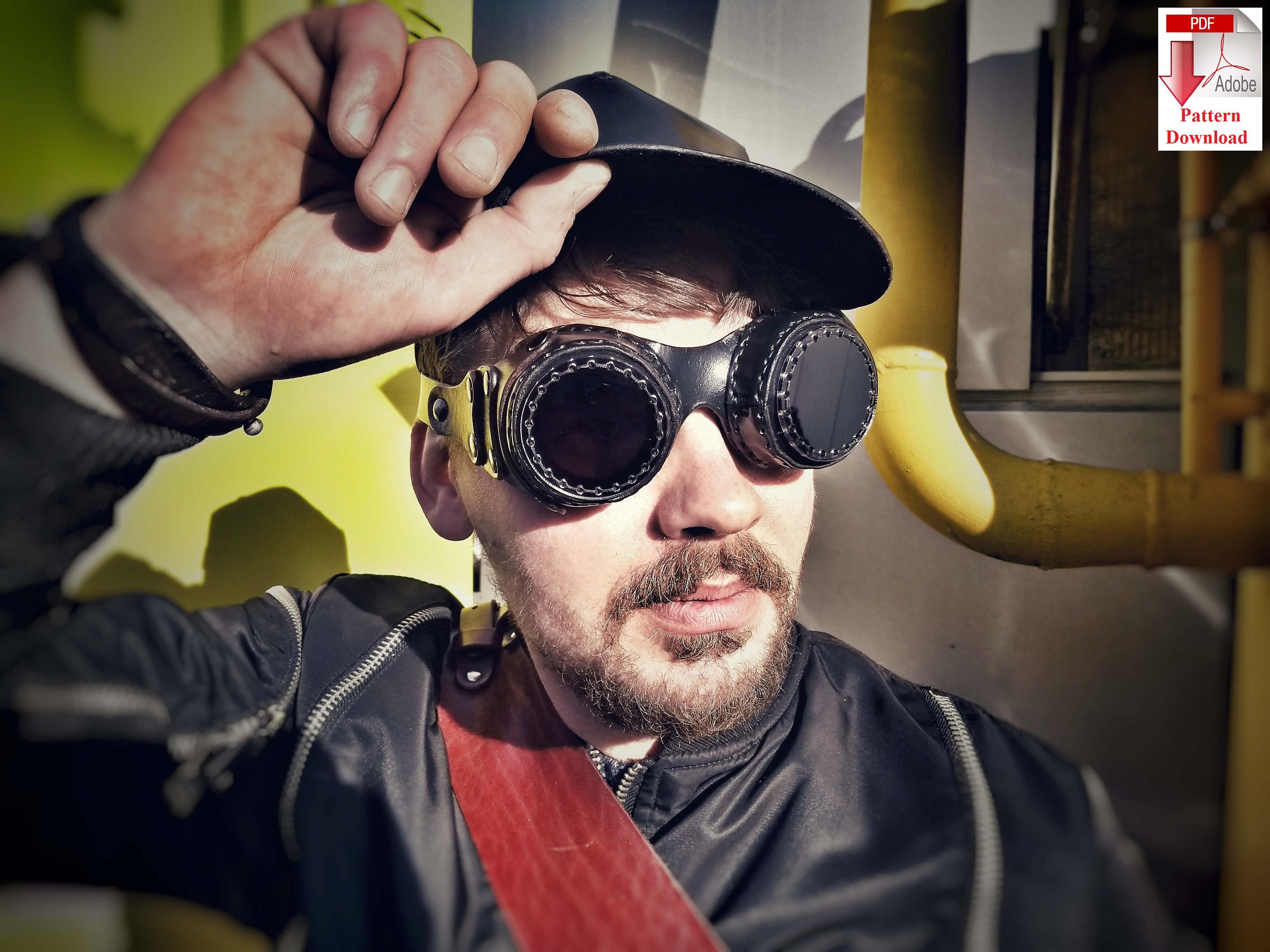 Pattern PDF leather Steampunk/Dieselpunk goggles/glasses Etsy