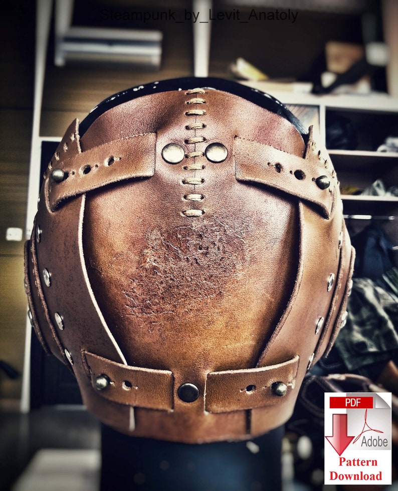 Pattern PDF leather Steampunk/Dieselpunk mask Etsy