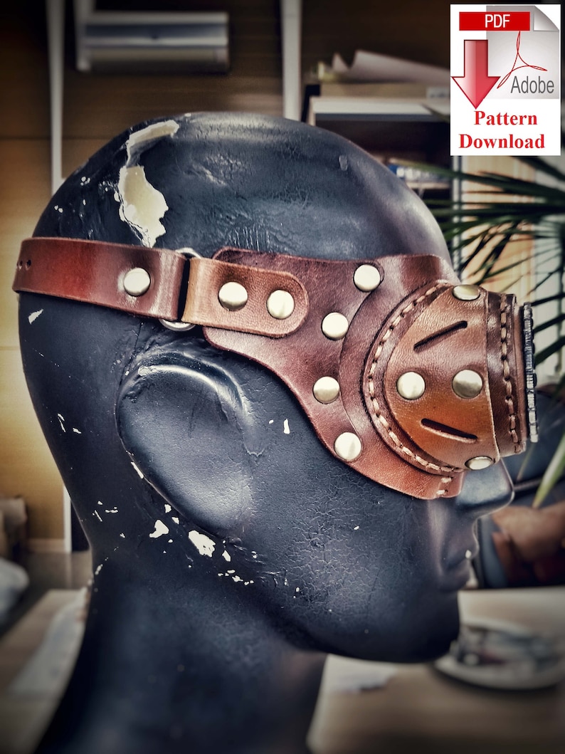 Pattern PDF leather Steampunk goggles V3 by Levit Etsy
