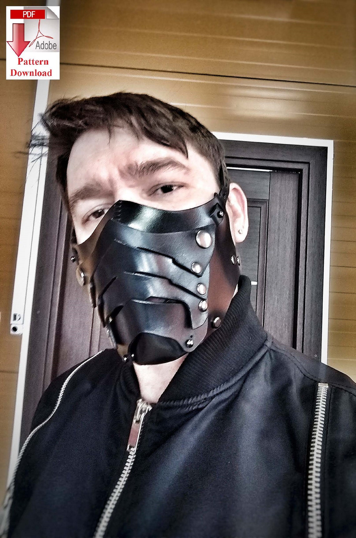 Pattern PDF leather Biker Mask Etsy