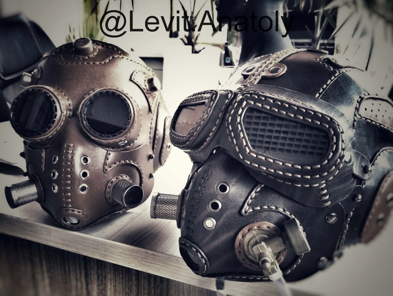 Pattern PDF leather Steampunk/Dieselpunk mask Etsy