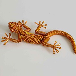 Aluminum Wire Handwoven Lizard Statue, Home Decor L010 - Etsy