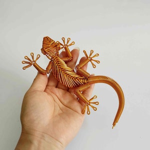 Aluminum Wire Handwoven Lizard Statue, Home Decor L010 - Etsy