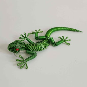 Aluminum Wire Handwoven Lizard Statue, Home Decor L010 - Etsy